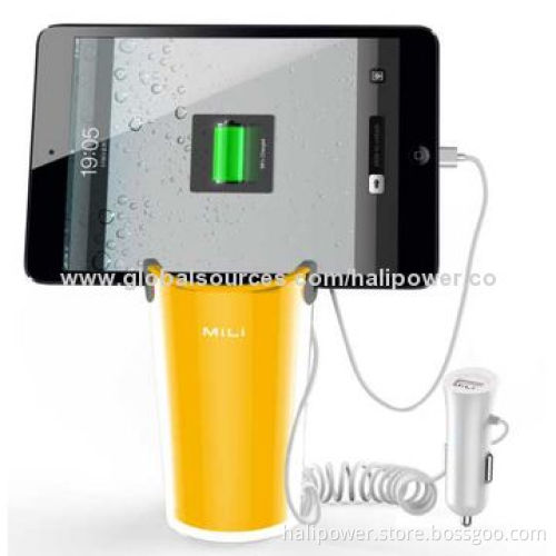 Holder Car Charger with 4 Output, 5V DC/2.4A Output